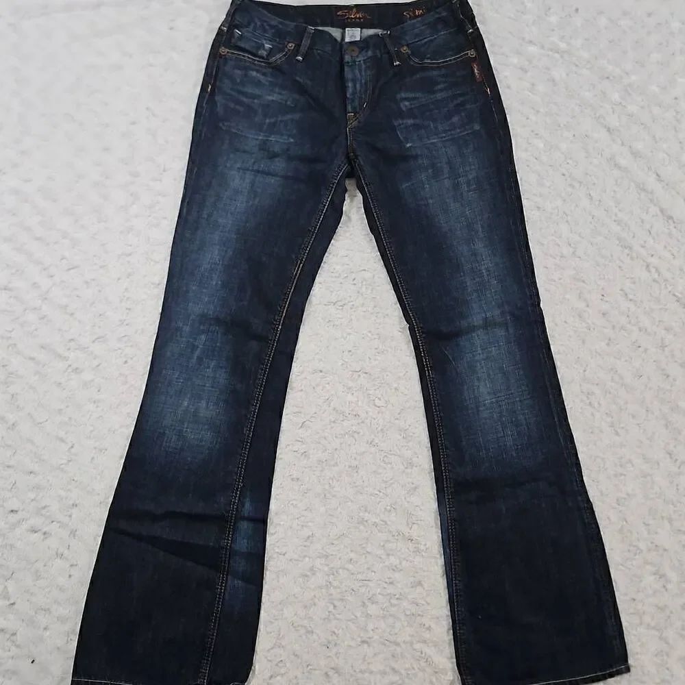 Silver Jeans Boot Cut Stefani Womens Size 31 (waist altered) Dark Wash Denim
